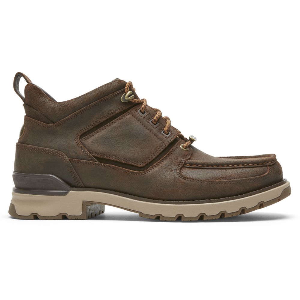 Stivali Rockport Uomo - Total Motion Trek Umbwe Waterproof - Marroni Scuro - DBLSCOG-83